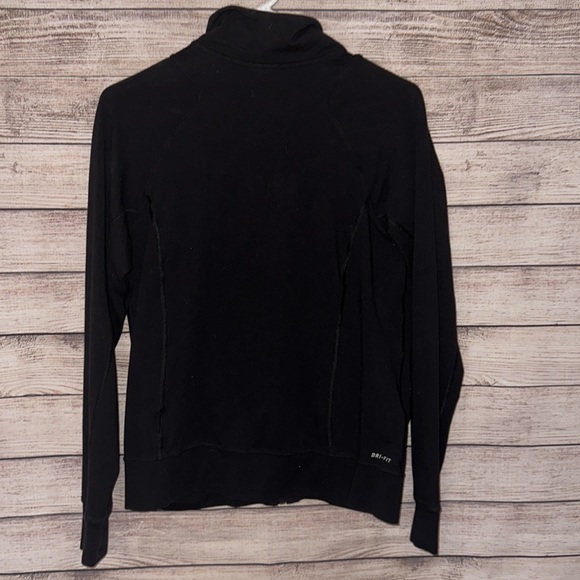 Nike Dri-Fit Full Zip Sweatshirt, Size M, Black - Picture 2 of 7